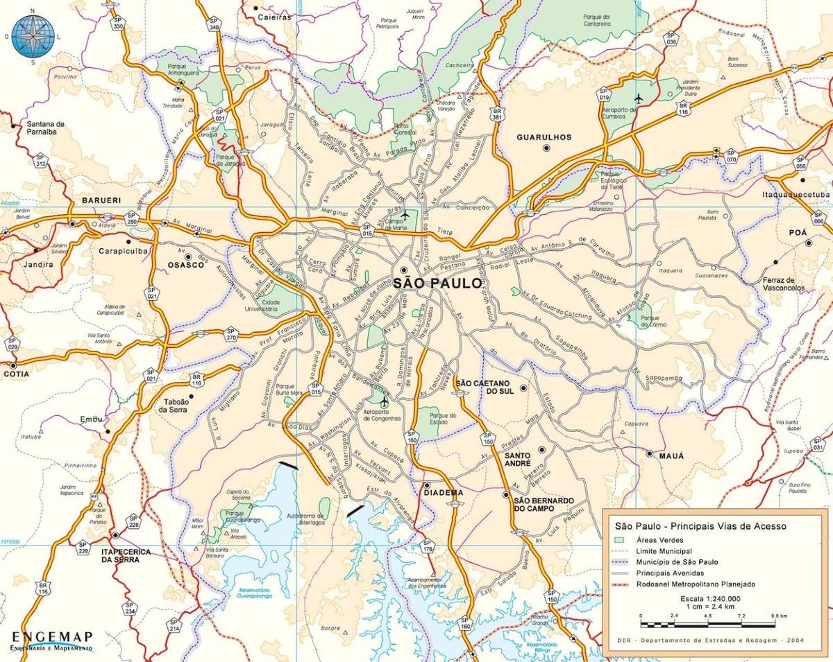 mappa di São Paulo