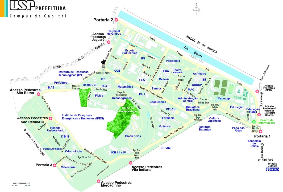 São Paulo scuola mappa