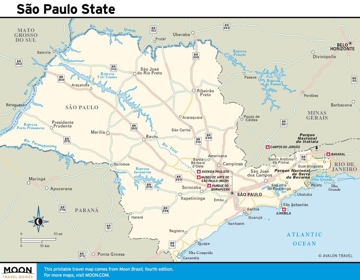 Stato di san Paolo la mappa