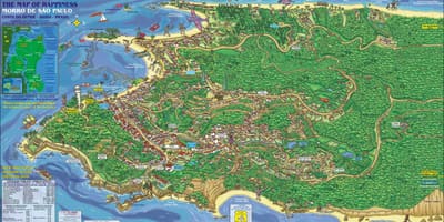 Morro de Sao Paulo mappa