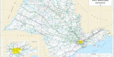 São Paulo mappa della regione