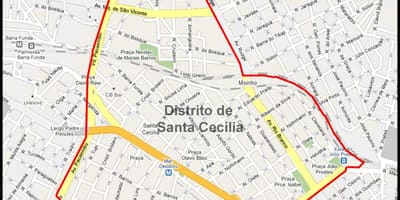 Mappa di santa cecilia Sao Paulo
