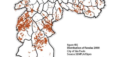 Mappa di Sao Paulo favelas