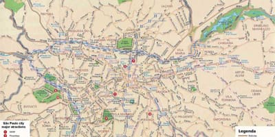 São Paulo giardino mappa