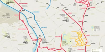 São Paulo mappa bici