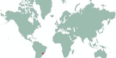 San Paolo (brasile) mappa del mondo