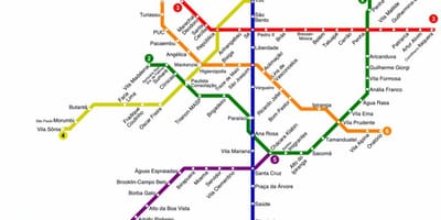 Sao Paulo mappa della metropolitana pdf