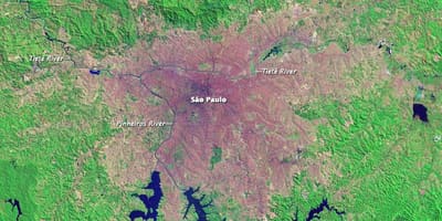 São Paulo mappa topografica