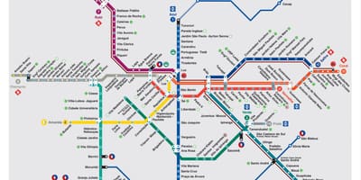São Paulo trasporto mappa