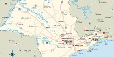 Stato di san Paolo la mappa